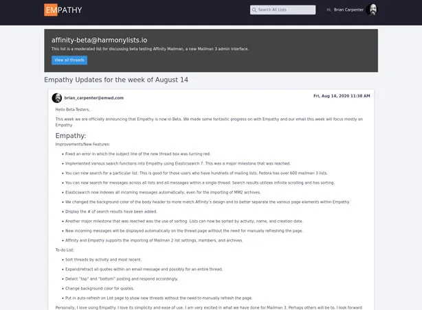Empathy thread page